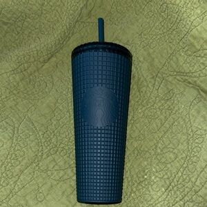 Starbucks Dark Teal Textured Tumbler with Straw